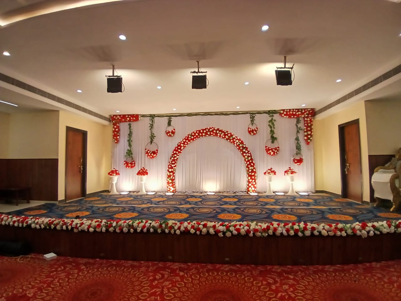 Reception setup at VL Convention Hall